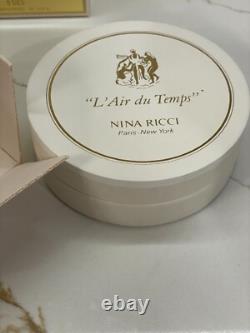 Vintage L'air du Temps Nina Ricci Perfumed Dusting Powder 6 oz Puff Refill New