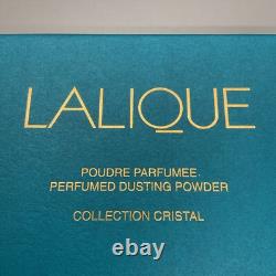 Vintage Lalique Perfumed Dusting Powder 5 oz. Cristal Collection-Paris NIB