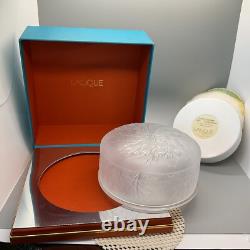 Vintage Lalique Perfumed Dusting Powder 5 oz. Cristal Collection-Paris NIB