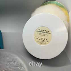 Vintage Lalique Perfumed Dusting Powder 5 oz. Cristal Collection-Paris NIB