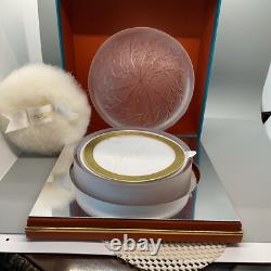 Vintage Lalique Perfumed Dusting Powder 5 oz. Cristal Collection-Paris NIB
