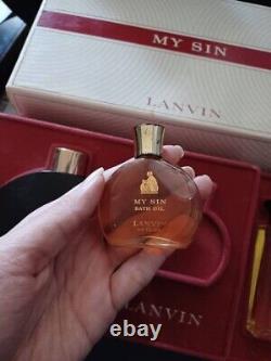 Vintage Lanvin My Sin Bath Oil Shaker Dusting Powder Charles of the Ritz France