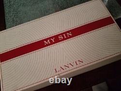 Vintage Lanvin My Sin Bath Oil Shaker Dusting Powder Charles of the Ritz France