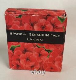 Vintage Lanvin Spanish Geranium Perfume Powder & Factice 4 pcs