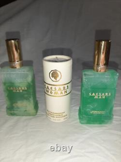 Vintage Large CAESARS WOMAN MAN Empress Collection-Perfume Cologne Toner Lotion