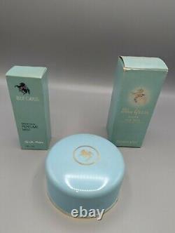 Vintage Lot Elizabeth Arden Blue Grass Perfume Mist Dusting Powder Milk Bath