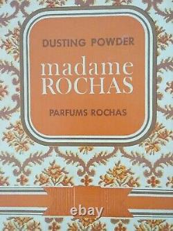 Vintage MADAME ROCHAS Dusting Powder Unused Original Rare Box 6 oz France/USA