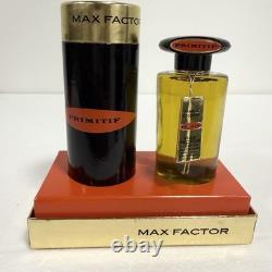Vintage Max Factor Primitif Gift Set Perfume Cologne Splash & Dusting Powder