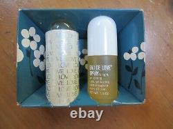 Vintage Menley and James EAU DE LOVE Spray cologne and dusting powder gift set N