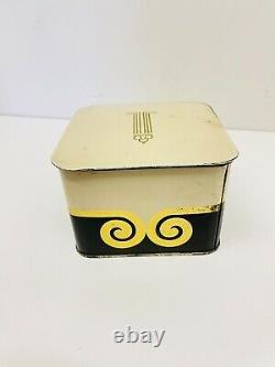 Vintage Miracle Dusting Powder Perfume Lentheric Puff Square Art Deco Box 7 oz