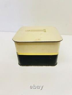 Vintage Miracle Dusting Powder Perfume Lentheric Puff Square Art Deco Box 7 oz