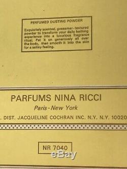 Vintage NEW Lair du Temps 6 Oz By Nina Ricci Perfume DUSTING BODY POWDER In Box