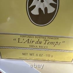 Vintage NIB Sealed Nina Ricci L'Air du Temps Perfumed Dusting Powder 6 OZ / 170g