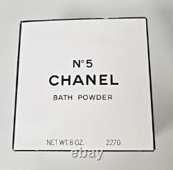 Vintage NOS INNER SEALED Chanel No 5 Bath Powder Perfumed Dusting 8 oz / 227G