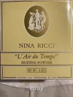 Vintage NOS Nina Ricci L' Air Du Temps Dusting Powder 6 Ounces (Never Opened)