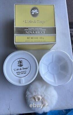 Vintage NOS Nina Ricci L'Air du Temps TALC PERFUMED Dusting Powder 100g 3.5 OZ