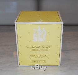 Vintage New In Box Nina Ricci L'air Du Temps Perfumed Dusting Powder Gold Dove