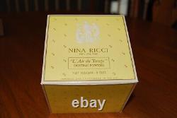 Vintage New Nina Ricci L'air Du Temps Perfumed Dusting Body Powder Talc 8 Ozs