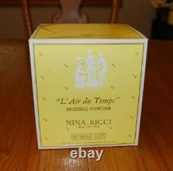 Vintage New Nina Ricci L'air Du Temps Perfumed Dusting Powder Gold Dove
