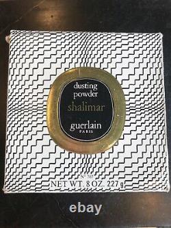 Vintage New Old Stock Guerlain Shalimar Dusting Powder In Original Box 8 OZ