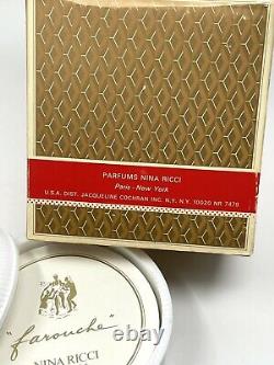 Vintage Nina Ricci Farouche Perfumed Dusting Powder Talc SEALED 6oz NO PUFF