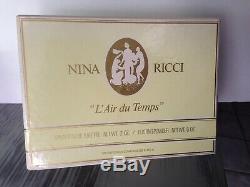 Vintage Nina Ricci L'AIR DU TEMPS 6 Oz Perfumed Dusting Powder 2 Oz EDT Set 6.0