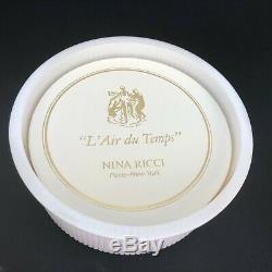Vintage Nina Ricci L'Air Du Temps Dusting SEALED Powder 6oz & Puff & Box RARE