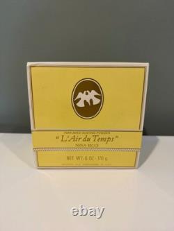 Vintage Nina Ricci L'Air du Temps Perfumed Dusting Powder 6 Oz Box Puff NOS