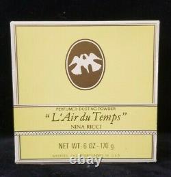 Vintage Nina Ricci L'Air du Temps Perfumed Dusting Powder 6 oz. SEALED no puff