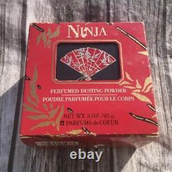 Vintage Ninja Perfumed Dusting Powder Parfums De Coeur 3 oz with Box New Rare