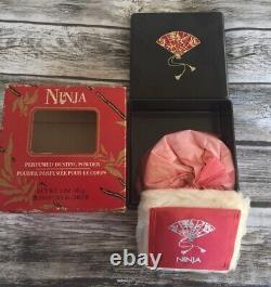 Vintage Ninja Perfumed Dusting Powder Parfums De Coeur 3 oz with Box New Rare