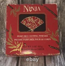 Vintage Ninja Perfumed Dusting Powder Parfums De Coeur 3 oz with Box New Rare