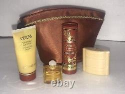 Vintage Opium Gift Bag Eau De Toilette Dusting Powder Soap Perfume Yves Laurent