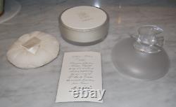 Vintage Perfumed Dusting Powder In Lalique Crystal Nina Ricci L'air Du Temps