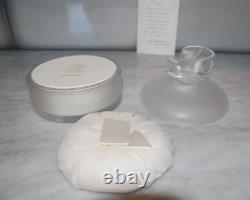 Vintage Perfumed Dusting Powder In Lalique Crystal Nina Ricci L'air Du Temps