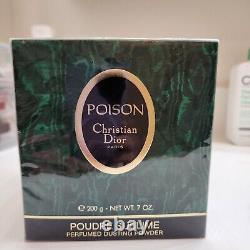 Vintage Poison Christian Dior Poudre Sublime Perfumed Dusting Powder 7oz 200g