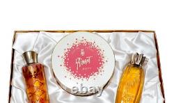 Vintage RARE Coty L'aimant Bath Oil Parfum Dusting Powder Gift Set FREE SHIP