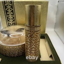 Vintage Revlon Intimate Dusting Body Powder Spray Mist Perfume Set Filigree 1960