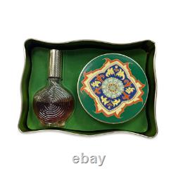 Vintage Revlon Moon Drops 2oz Cologne Spray & Dusting Powder in Tin Box RARE