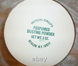 Vintage Revlon Moon Drops Perfumed Dusting Body Powder (3 ounces)