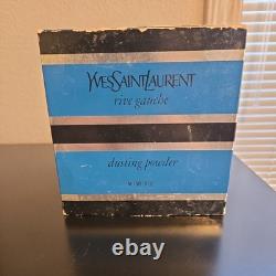 Vintage Rive Gauche Yves Saint Laurent Perfume Dusting Powder 6 oz Boxed HTF