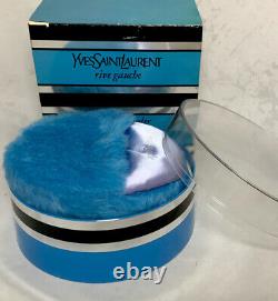 Vintage Rive Gauche Yves Saint Laurent Perfume Dusting Powder 6 oz Boxed HTF