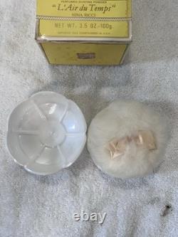 Vintage Sealed Nina Ricci L'Air du Temps Perfumed Dusting Powder 3.5 OZ 100g