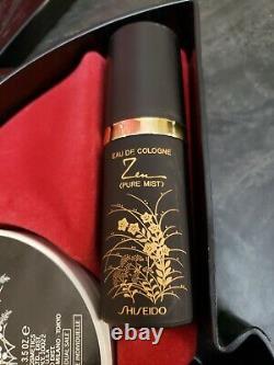 Vintage Shiseido Zen Cologne Pure Mist 1.5 oz + 3.5 oz Dusting Powder Gift Set