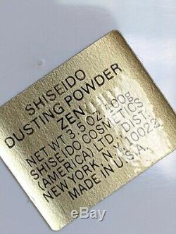 Vintage Shiseido Zen Original Formula Perfume Dusting Powder 3.5Oz Rare New
