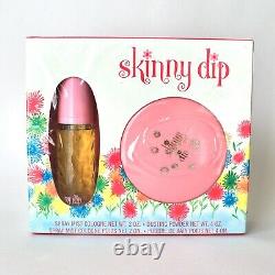 Vintage Skinny Dip Cologne 2 Oz & Dusting Powder 4 Oz Gift Set UNUSED Box Bottle