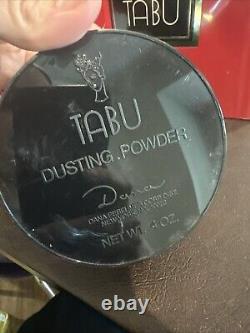 Vintage Tabu BY Dana Perfumed Dusting Powder Women 4 oz Talc New Box READ GIFT