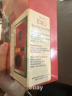 Vintage Tabu BY Dana Perfumed Dusting Powder Women 4 oz Talc New Box READ GIFT