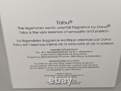 Vintage Tabu Perfumed Dusting Body Powder Talc Vanity 4 oz 90s NWB