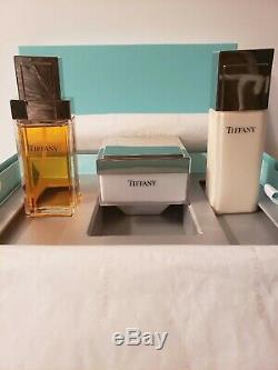 Vintage Tiffany Perfume/Dusting Powder/Body Lotion Boxed Gift Set Unused